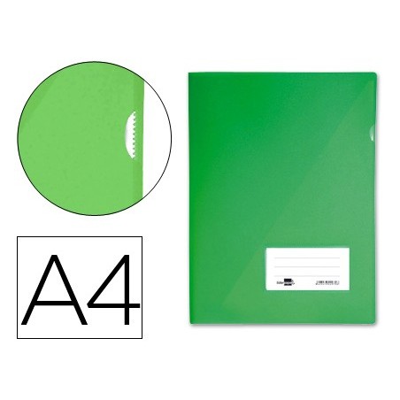 BOLSA DOSSIER LIDERPAPEL DIN A4 POLIPROPILENO TRANSPARENTE 9