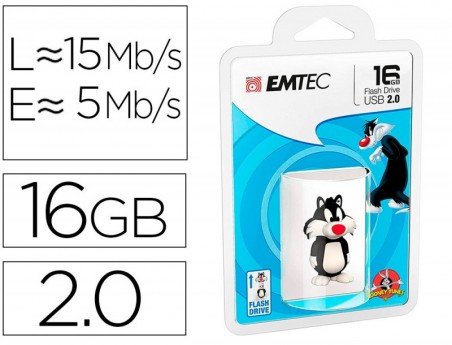 PEN DRIVE USB EMTEC FLASH 16 GB USB 2.0 SYLVESTER