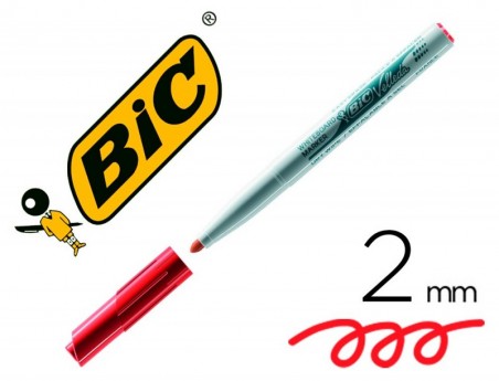 MARCADOR BIC VELLEDA PARA QUADRO BRANCO - VERMELHO PONTA RED