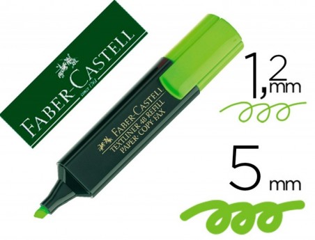 MARCADOR FLUORESCENTE FABER 48-63 VERDE