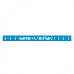 Sinaletica Vinil Mantenha a Distância (Chão) 350x350mm
