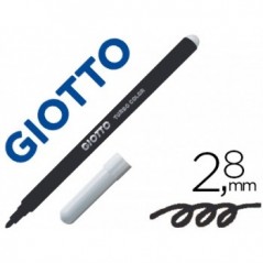 Marcador Feltro Giotto Turbo Color Preto Cx12un
