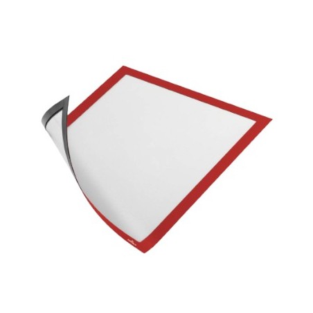 Bolsa Magnética A4 Vermelho Duraframe 5un