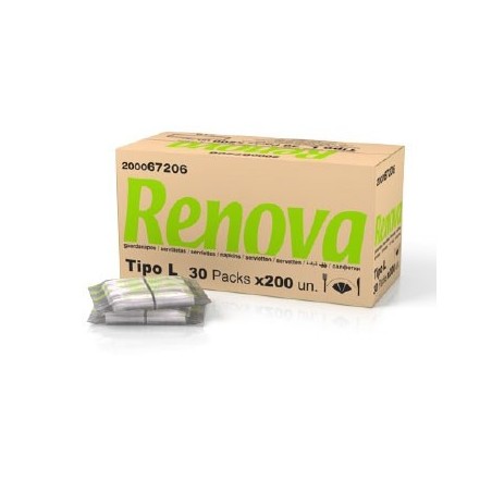 Guardanapos Bar Renova Tipo L 17x13 30x200un - 6mil