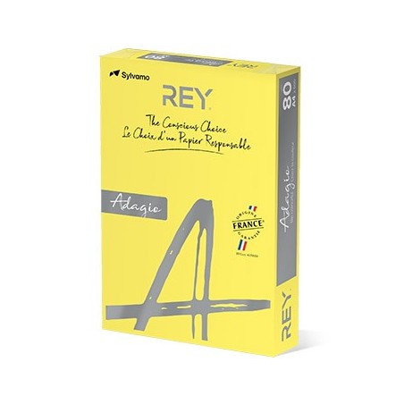Papel Fotocopia Adagio(cd66)A4 80gr(Amarelo  Intenso)1x500Fl
