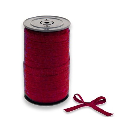 Fita Embrulho 100% Algodão Vermelho 10mmx20m 1 Rolo