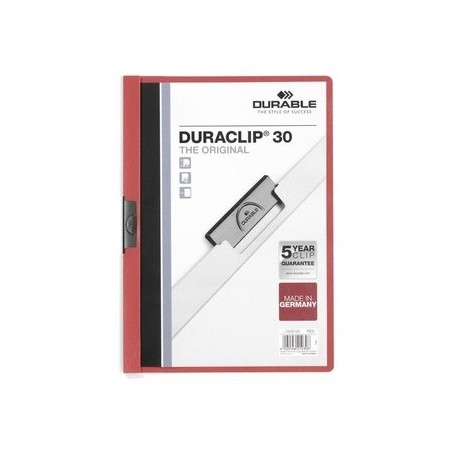 Classificador Clip Lateral Durable 2200 Bordeux - 1 un / Arq