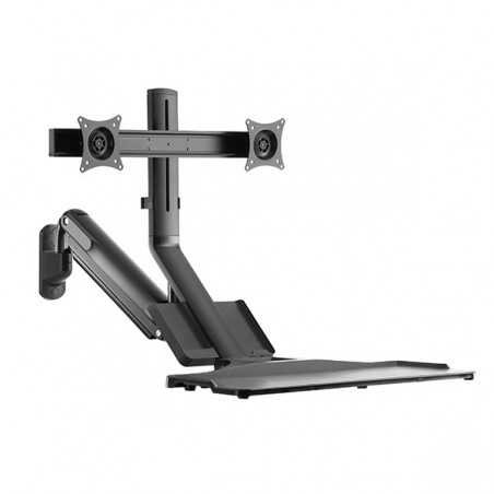 NAPOFIX SUPORTE PAREDE POSTO DE TRABALHO 2 MONITORES 17">27"