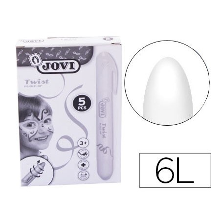BARRA DE MAQUILHAGEM JOVI TWIST MAKE-UP BRANCA CAIXA DE 5 UN