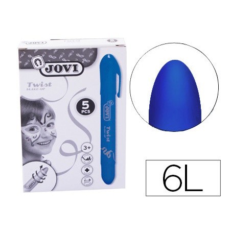 BARRA DE MAQUILHAGEM JOVI TWIST MAKE-UP AZUL CAIXA DE 5 UNID