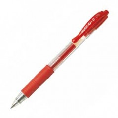 12un Esferografica Gel Pilot G-2 0,5mm Retractil Vermelho 1u