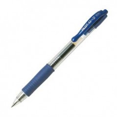12un Esferografica Gel Pilot G-2 0,5mm Retractil Azul 1un