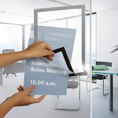 Bolsa Adesiva Duraframe A4 Cinza Pack 2un / Arquivo e Organi