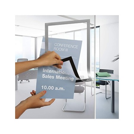 Bolsa Adesiva Duraframe A4 Cinza Pack 2un / Arquivo e Organi