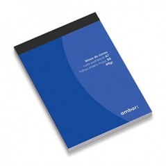 20un Bloco Notas A7 Pautado Ambar 80Fls