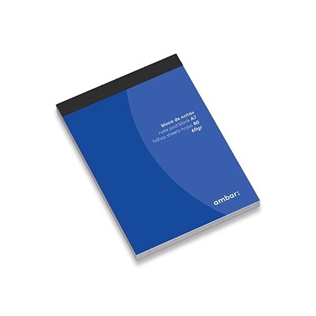 20un Bloco Notas A7 Pautado Ambar 80Fls