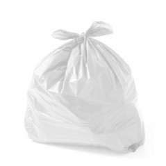 Sacos Lixo Plast 50Lts Branco 23my (60X80cm) (Pack 10) / Man