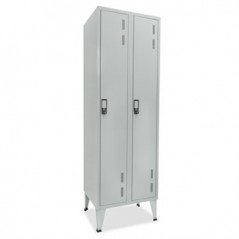 Cacifos Metálicos Duplo 2 Cacifos 600x400x1700mm Cinza