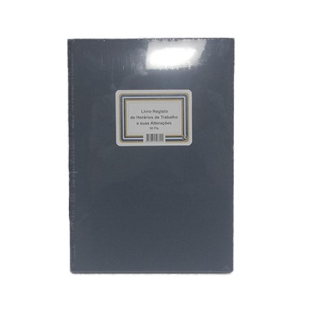 Livro Registo de Horario de Trabalho e suas Alteracoes / Pap
