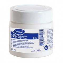 Pastilhas p/Limpeza Maquinas Café 2g x15mm C1.3 60p