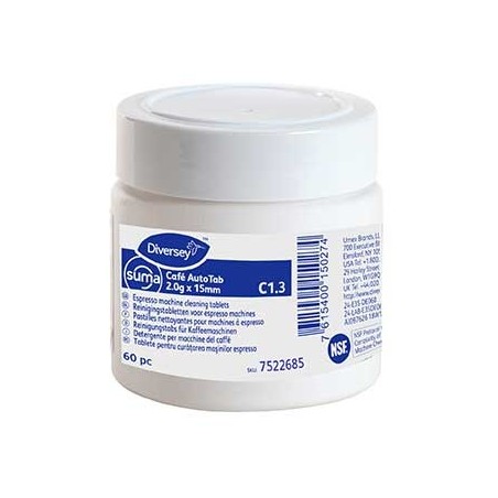 Pastilhas p/Limpeza Maquinas Café 2g x15mm C1.3 60p